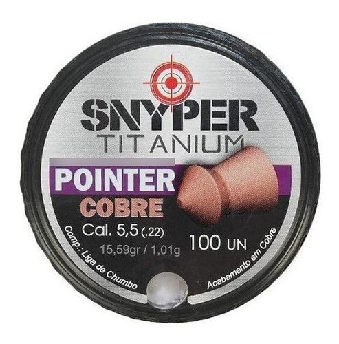 CHUMBINHO POINTER COBRE 5.5MM - SNYPER